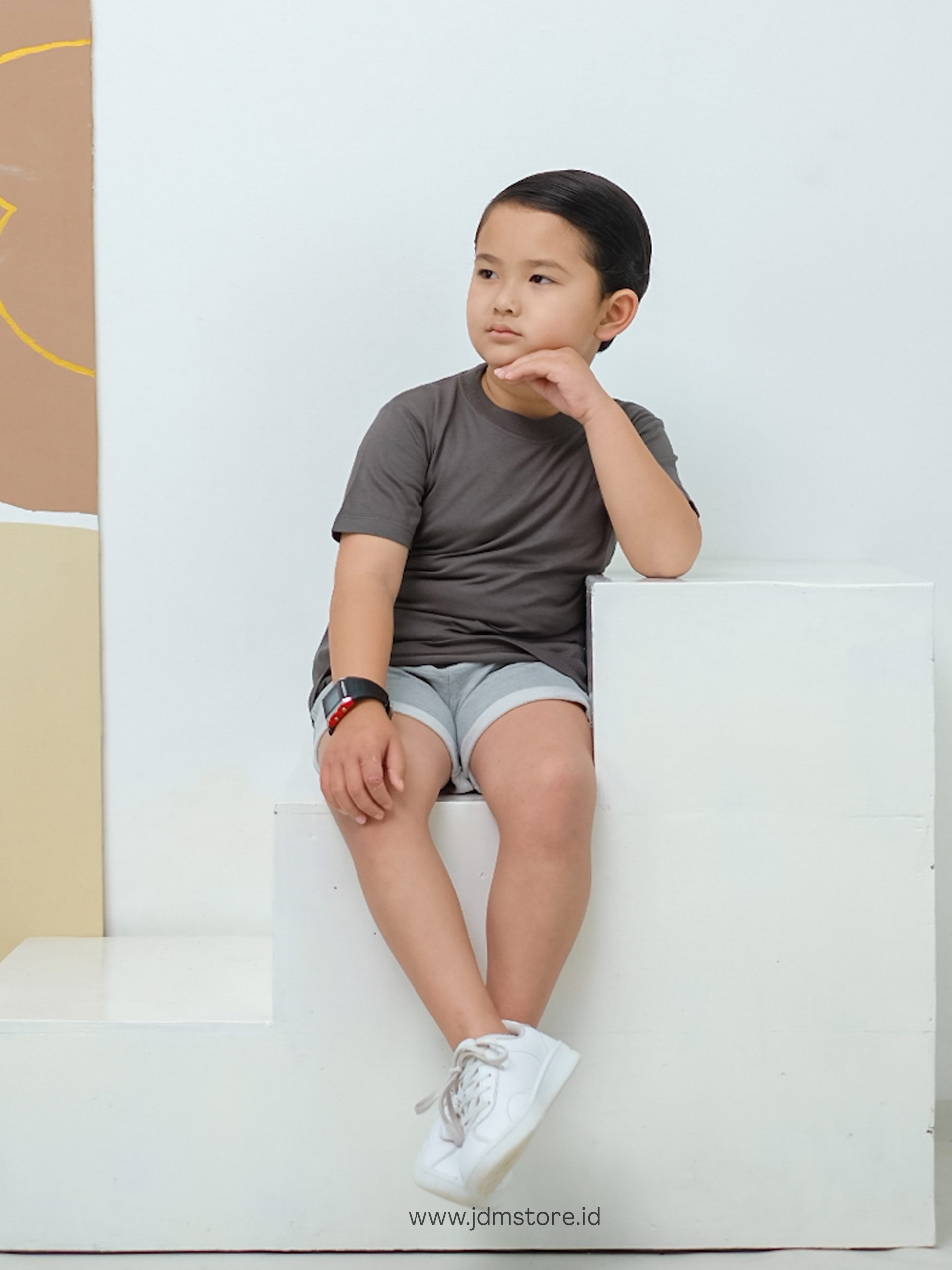 Kaos Polos Anak Pendek Cotton Combed 30s