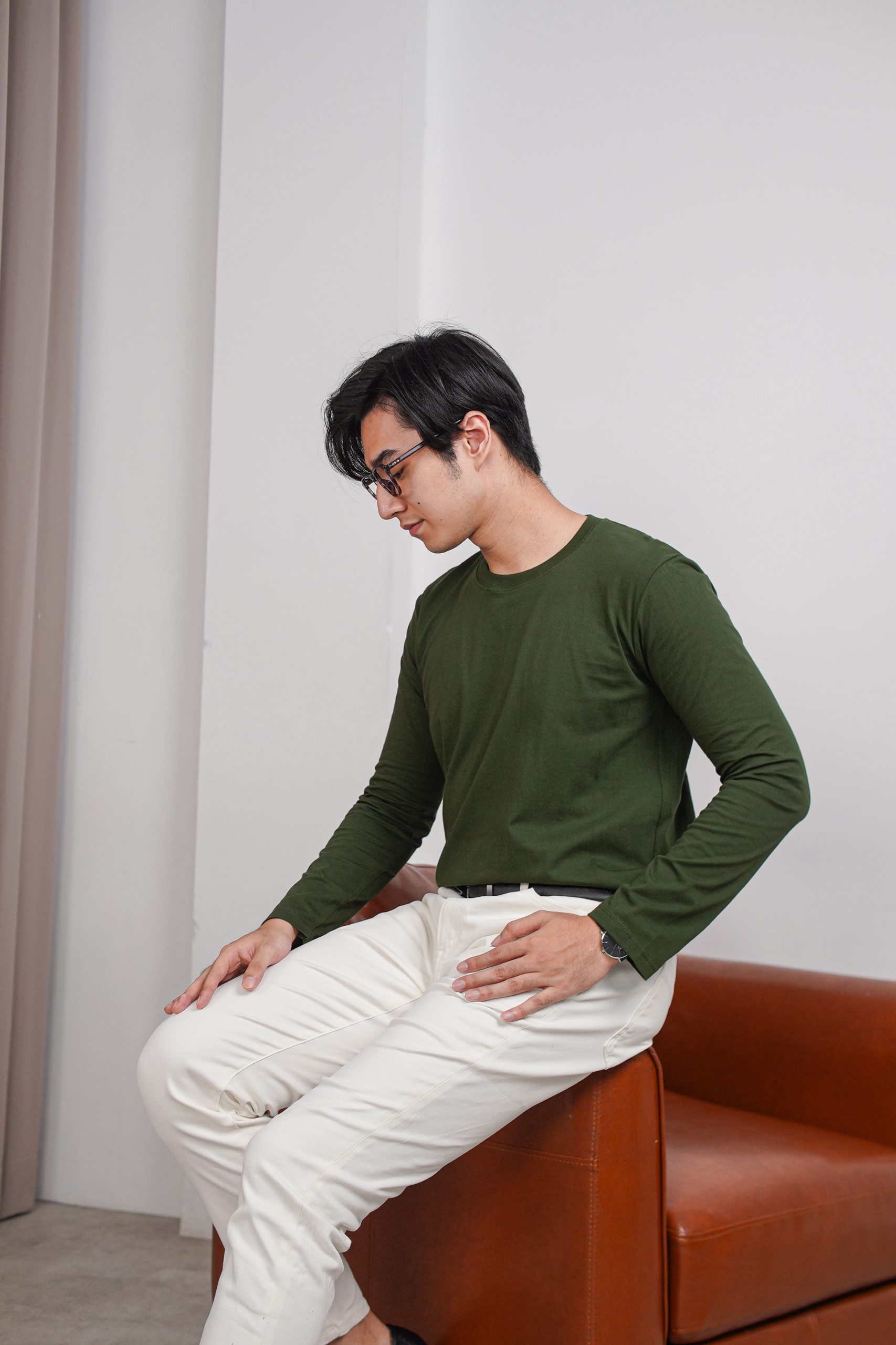 (New) Kaos Lengan Panjang Pria 24s